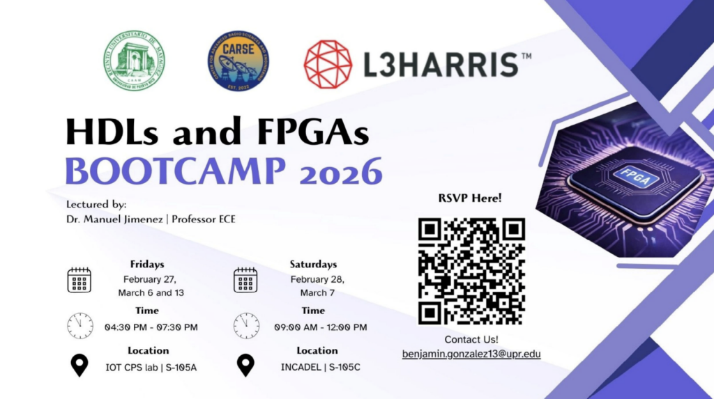 CARSE and L3HARRIS Announce the 2026 HDLs and FPGAs Bootcamp