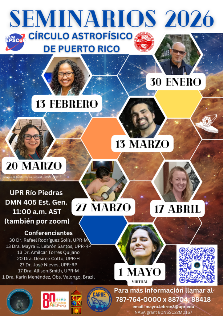 2026 Astrophysics Circle Seminar Series Continues at UPR Río Piedras